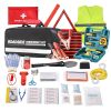 VEVOR Car Emergency Kit, 2-in-1 First Aid Kit with Jumper Cables, Essential Roadside Emergency Car Kits for Vehicle, Travel and Home