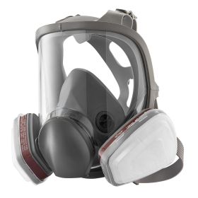 VEVOR Respirator Mask, Reusable Respirator Full Face Gas Cover with Filters, Organic Vapor Mask and Dust-proof Face Cover, for Painting, Polishing