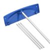 VEVOR Snow Roof Rake, 24 in PP Plastic Blade, 3.8-18.2 ft Adjustable Roof Snow Scraper with Wheels, Anti-Slip Handle Snows Removal Tool
