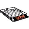 VEVOR Roof Rack Cargo Basket, 51" x 36" x 5" Rooftop Cargo Carrier w/ 15 Cu Ft Waterproof Cargo Bag, 200 LBS Capacity Universal Rack Carrier for SUV