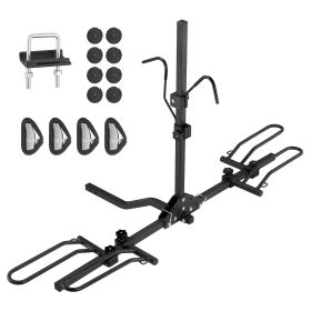 VEVOR Hitch Mount Bike Rack, 2-Bike Platform Style, 80 LBS Max Capacity Bike Rack Hitch for 1.25-/2-inch Receiver