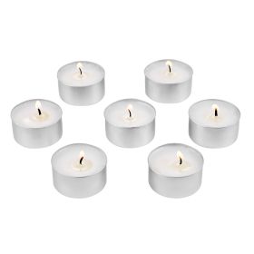 200 Pack Unscented Tea Lights Candles 6.5 Hours Long Burning Smokeless Tealight Candles, Dripless with Aluminum Cups