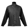 Flame-Resistant Welding Jacket - L Size, Heavy Duty Split Cowhide Leather Sleeve + 9 oz. FR Cotton Body