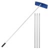 Snow Roof Rake, 24 in PP Plastic Blade, 3.8-18.2 ft Adjustable Roof Snow Scraper with Wheels, Anti-Slip Handle Snows Removal Tool