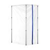 Dust Barrier Poles, 12 Ft Barrier Poles, Dust Barrier System with 4 Telescoping Poles, Carry Bag and 32.8x13.12 Ft Plastic Film