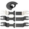 50 PCS Oscillating Saw Blades, Quick Release Multitool Blades Kit, HCS Tool Blades for Wood Plastic Metal Nails Bolts