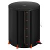 Collapsible Rain Barrel, 53 Gallon Portable Rain Water Collection Barrel, 1000D PVC Rainwater Collection System