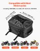 VEVOR Motorcycle Tail Bag, 22-34 L Expandable Motorcycle Rear Seat Bag with Waterproof Rain Cover