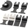 50 PCS Oscillating Saw Blades, Quick Release Multitool Blades Kit, HCS Tool Blades for Wood Plastic Metal Nails Bolts
