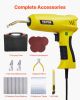 VEVOR Plastic Welding Kit, 220W Plastic Welder Gun with 1200PCS Hot Staples & 76PCS Welding Rods, Professional Hot Staple Welding Gun with LED Light