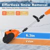 500W 21V 11In Cordless Snow Shovel Foldable Battery Powered Snow Thrower with ±45° Directional Plates Rechargeable Battery Gloves Goggles for Patio Dr