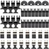 50 PCS Oscillating Saw Blades, Quick Release Multitool Blades Kit, HCS Tool Blades for Wood Plastic Metal Nails Bolts