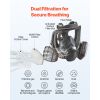 Respirator Mask, Reusable Respirator Full Face Gas Cover with Filters, Organic Vapor Mask and Dust-proof Face Cover, for Painting, Polishing, Welding