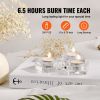 200 Pack Unscented Tea Lights Candles 6.5 Hours Long Burning Smokeless Tealight Candles, Dripless with Aluminum Cups