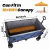 51-inch Extended Heavy-Duty Foldable Utility Wagon, 480lbs, Patented Ultra-Stable Frame, 1:6 Space-Saving Fold, Portable and Collapsible for Beach