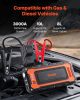 VEVOR Jump Starter, 3000A Peak, Car Battery Starter Power Pack, Portable Battery Booster with Air Compressor Jumper Cables LCD Display LED Light