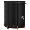 Collapsible Rain Barrel, 53 Gallon Portable Rain Water Collection Barrel, 1000D PVC Rainwater Collection System