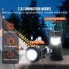LED Camping Lanterns, 4 Pack Rechargeable Camping Flashlights, Solar & USB Charging, Portable Collapsible, Bulit to Last Lights, As Power Bank