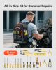 VEVOR Tool Backpack with Tools, 65 Pockets, Heavy-duty Tools Storage Organizer Bags with Laptop Compartment & Molded Base