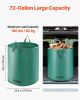 VEVOR 3-Pack 72 Gallon Reusable Yard Waste Bag, Large Lawn Garden Bags, Heavy Duty Collapsible Garden Leaf Trash Container