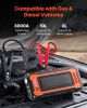 Jump Starter, 3000A Peak, Car Battery Starter Power Pack, Portable Battery Booster with Air Compressor Jumper Cables LCD Display LED Light