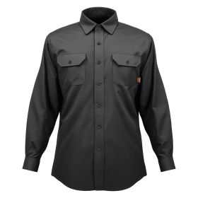 VEVOR Flame Resistant Welding Jacket, 7oz. FR Shirts for Men, Machine Washable Cotton Heat-Resistant Welding Shirt (Clothing Size: Size XL, Clothes Color: Black)