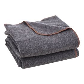 VEVOR Wool Camping Blanket, Large Warm Stadium Blanket, Waterproof & Windproof, Flame Retardant, Great for Outdoors, Picnics, Hiking, Sports Events (Default: Default)