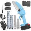 Electric Mini Chainsaw Portable Handheld Cordless Small Chain Saw Battery Powered